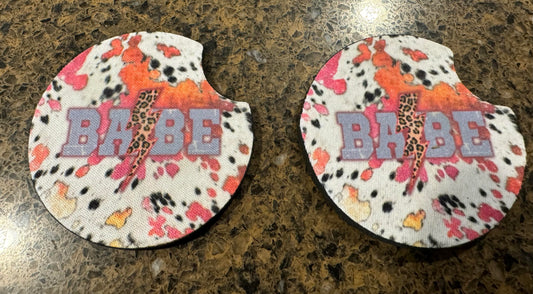 Babe Car Coaster Set