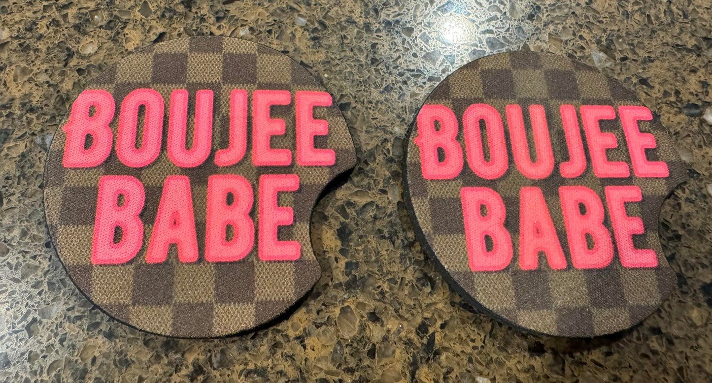 Boujee Babe Car Coaster Set