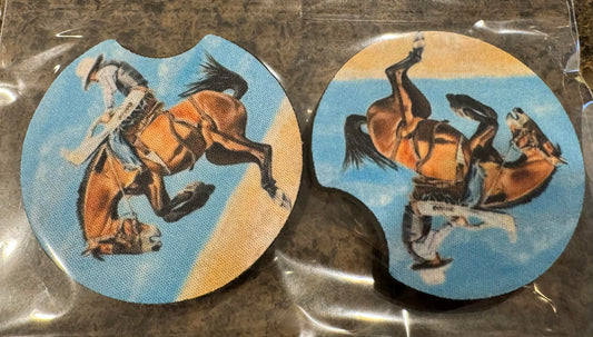 Cowboy Car Coaster Set