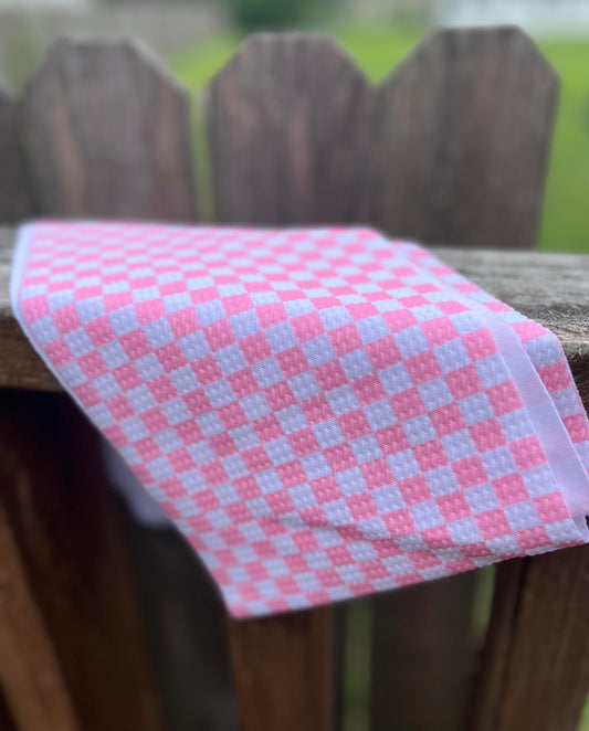 Pink Checkered Print